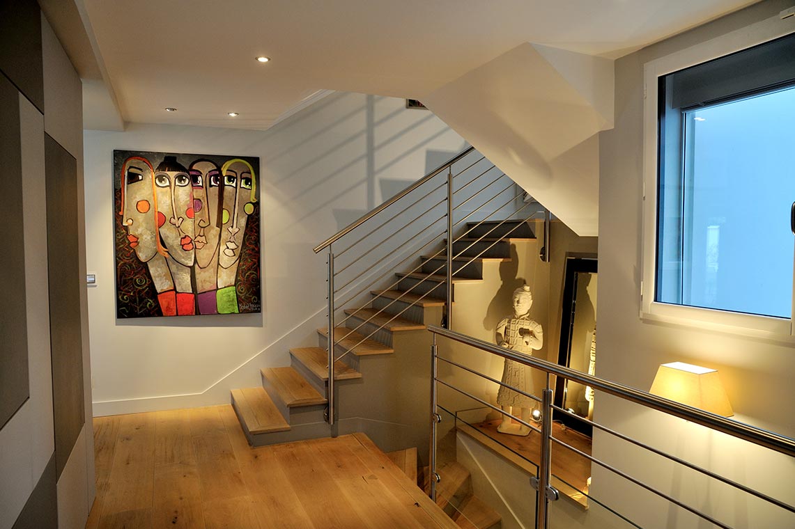 Création escalier sous-sol villa maison design