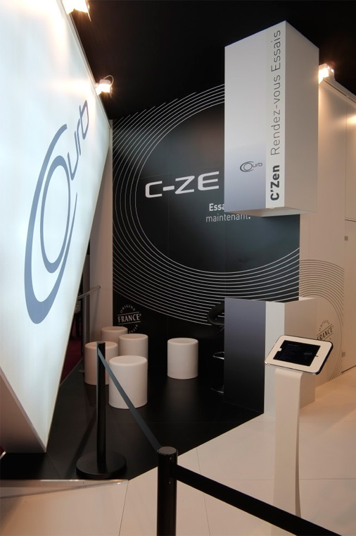 Installation Stand Courb salon professionnel mondial auto